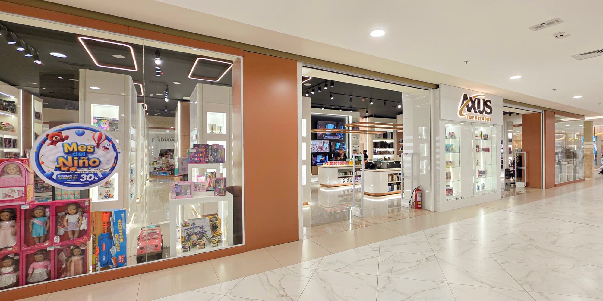 Loja Axus Imports no Shopping Dubai